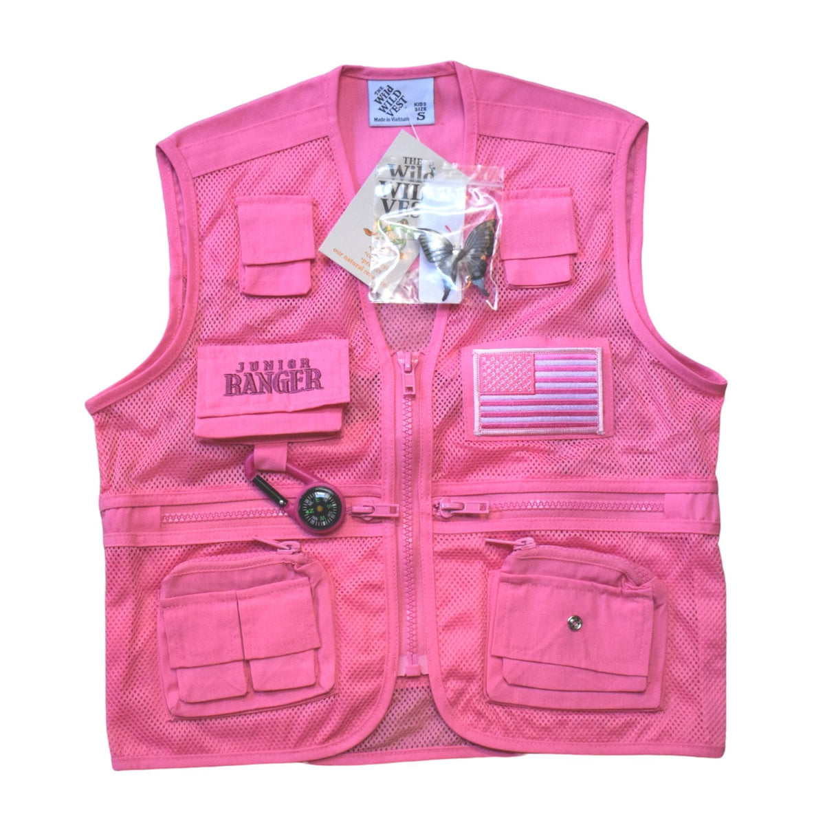 Jr Ranger Vest - Park Ranger Green with American Flag – Jr Ranger Shop