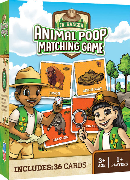 Jr Ranger Animal Poop Matching Game