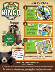 Jr Ranger Bingo Game