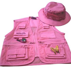 Jr Ranger Vest & Hat Combo - Pink