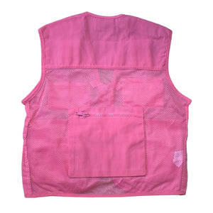 Jr Ranger Vest - Pink with American Flag