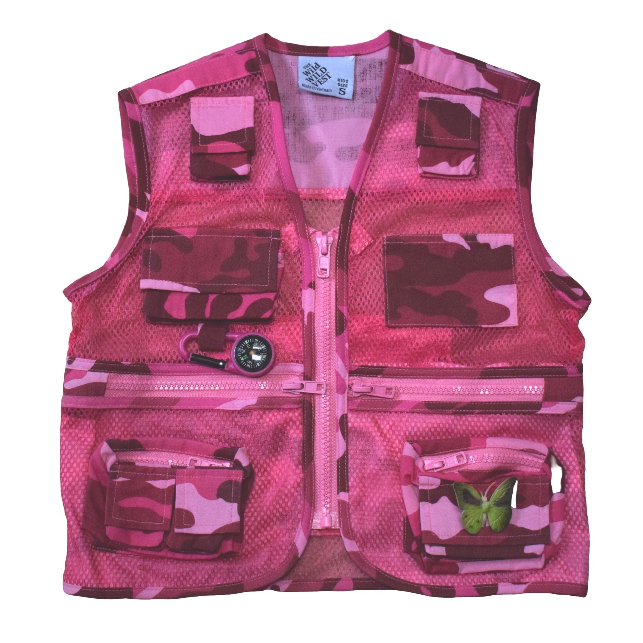 Jr Ranger Shop Adventure Vest - Pink Camo XL (Adult S)