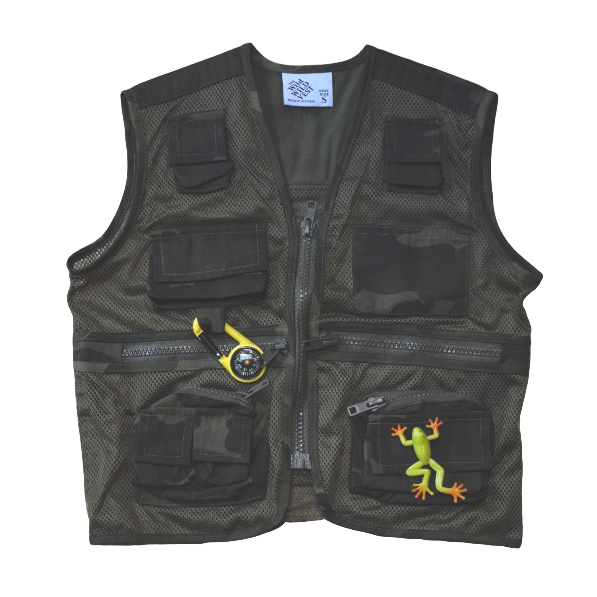 Jr Ranger Shop Adventure Vest - Green Camo XL (Adult S)
